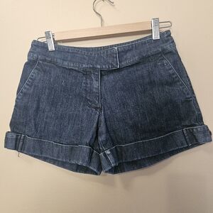New York And Company Cuffed Shorts Women's Size 2 Cotton Blend